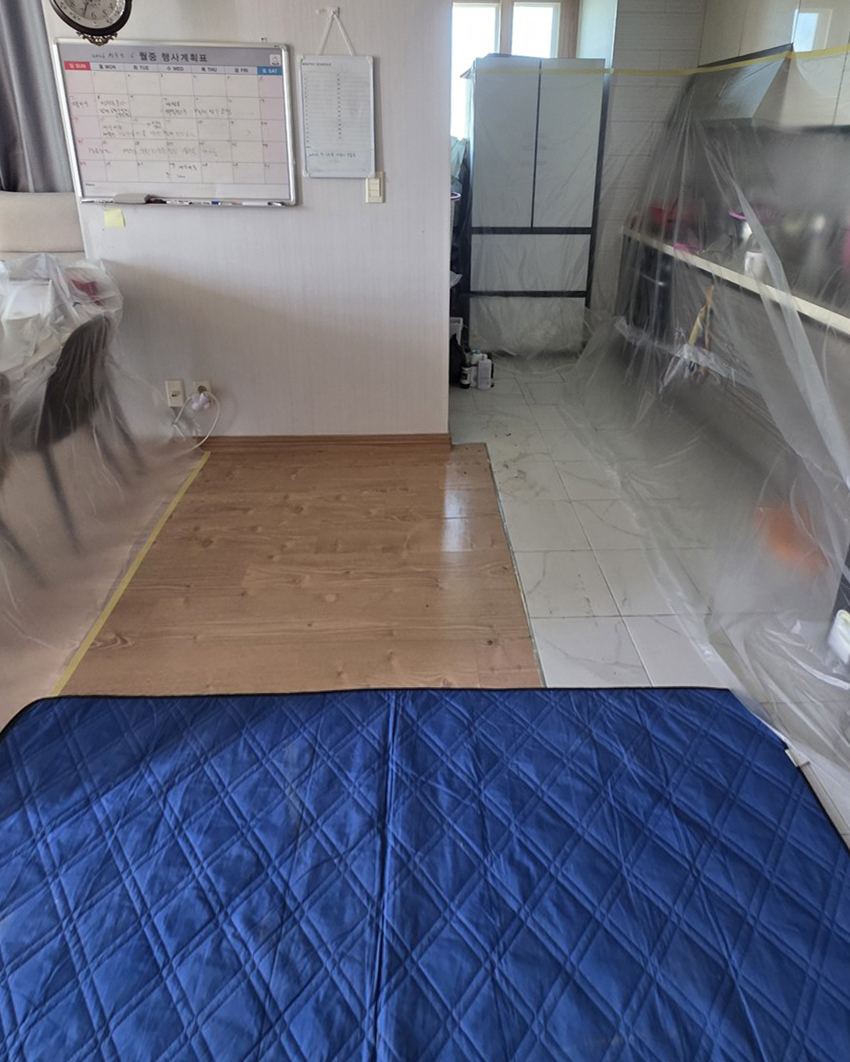 인천 서구 싱크대 상·하부장·상판 수리 및 교체 시공 전